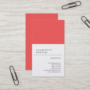 Modern enkel Trendig - minimalistiskt Pearl Premiu Visitkort