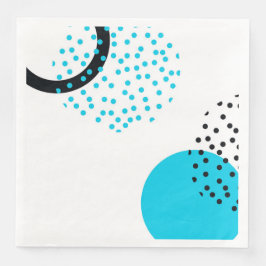 Modern, enkel, trendig, stadscirkelgrafik pappersservett