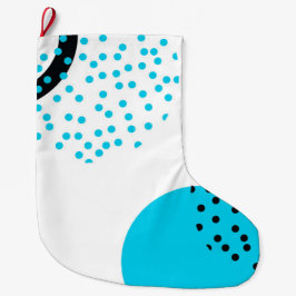 Modern, enkel, trendig, stadscirkelgrafik stor julstrumpa