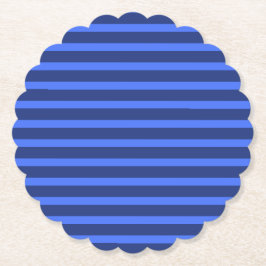 Modern enkel två Tone-Rand-marktäckande blå marin Underlägg Papper