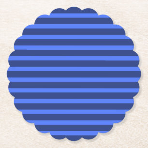 Modern enkel två Tone-Rand-marktäckande blå marin Underlägg Papper