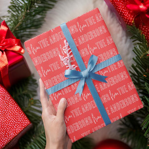 Modern enkel typgrafi Mönster Anpassningsbar-famil Presentpapper