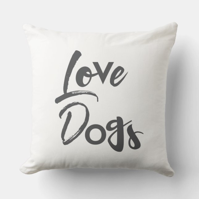Modern, enkel, urban, cool design av Love Dogs Kudde (Framsida)