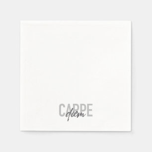 Modern, enkel, urban, coola design Carpe Diem Pappersservett