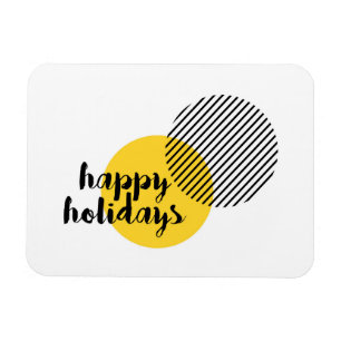 Modern, enkel utformning av trendiget "Glad helg" Magnet