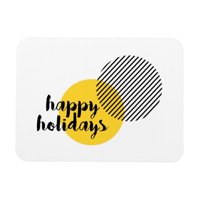 Modern, enkel utformning av trendiget "Glad helg" Magnet (Horisontell)