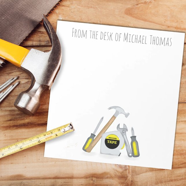 Modern enkel Verktyg minimal Whimsical Funny Anteckningsblock (Skapare uppladdad)