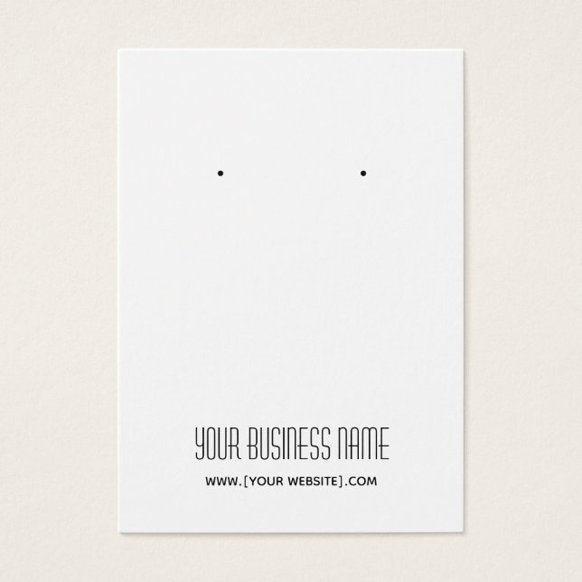 Modern enkel Visning för avläsning av Anpassningsb Visitkort (Framsidan)