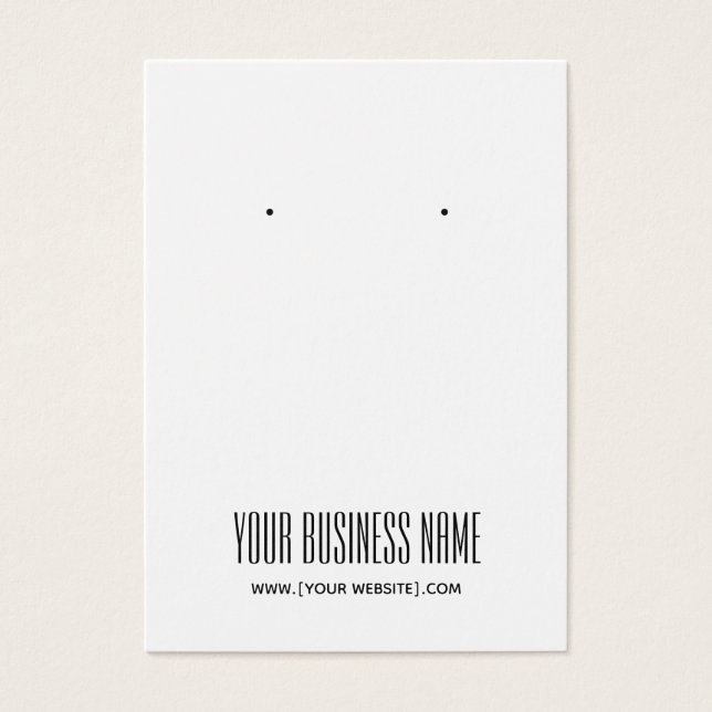 Modern enkel Visning för avläsning av Anpassningsb Visitkort (Framsidan)