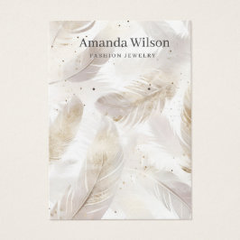 Modern enkel visning för guld-smyckesöronring visitkort