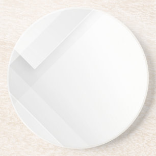 Modern Enkel Vit Marmor Rustik Pappers Coaster Underlägg