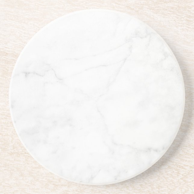 Modern Enkel Vit Marmor Rustik Pappersunderlägg Underlägg (Framsidan)