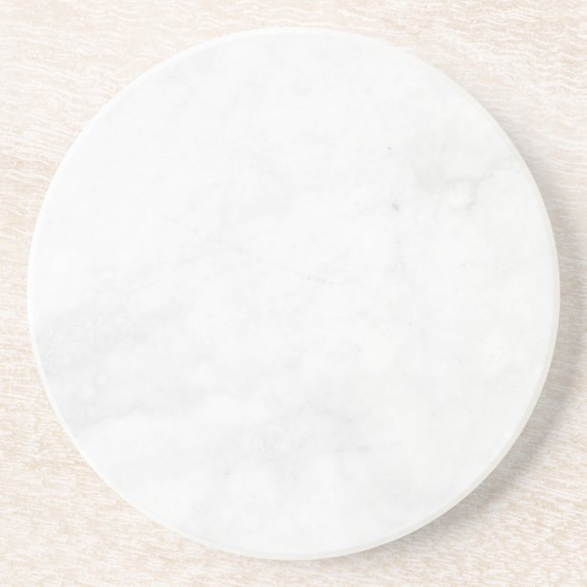 Modern Enkel Vit Marmor Rustik Pappersunderlägg Underlägg (Framsidan)
