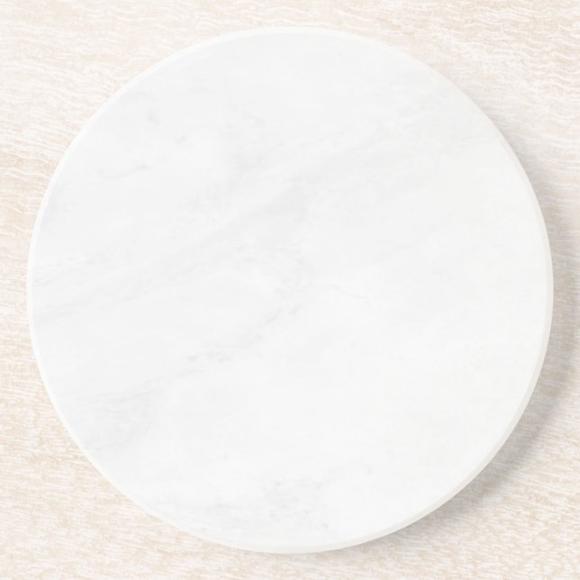 Modern Enkel Vit Marmor Rustik Pappersunderlägg Underlägg (Framsidan)
