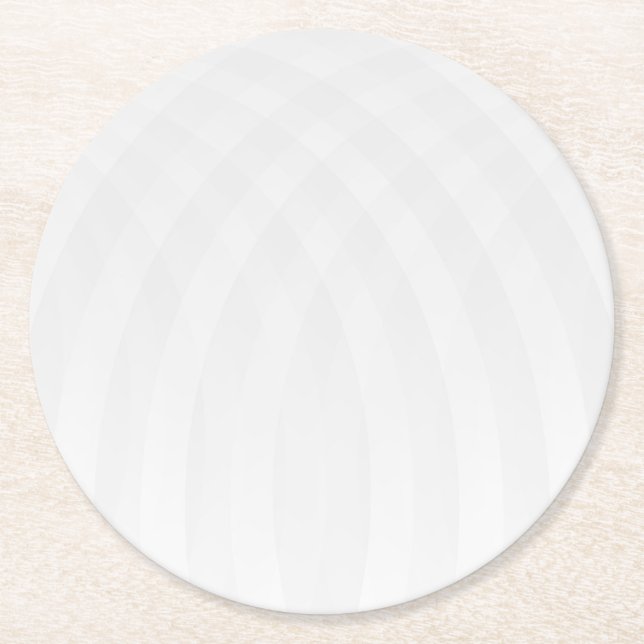 Modern Enkel Vit Marmor Rustik Pappersunderlägg Underlägg Papper Rund (Framsidan)