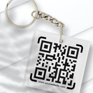 Modern enkel webbplats för QR-kod för Business Sca