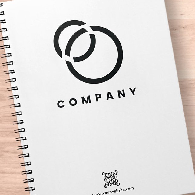 Modern enkel webbplats för QR-kod för Business Sca Anteckningsbok (Skapare uppladdad)