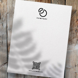 Modern enkel webbplats för QR-kod för Business Sca Brevhuvud