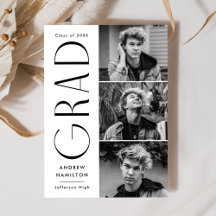 Modern enkelhet 3 Photo Collage Studenten