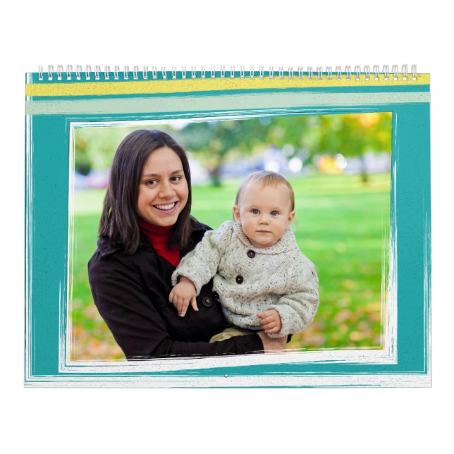 Modern, enkelt färgfoto för familjen kalender (Omslag)