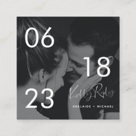 Modern, enkelt foto-Bröllop OSA-hölje Tilläggskort