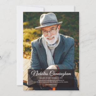 Modern enkelt foto för minnesfunktionalitet tack kort