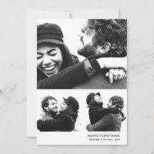 Modern, enkelt fotosamlingskort för Helgdag