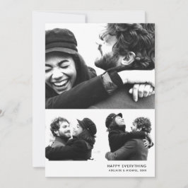 Modern, enkelt fotosamlingskort för Helgdag Julkort