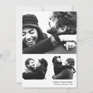 Modern, enkelt fotosamlingskort för Helgdag Julkort