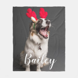 Modern, enkelt spelfoto fleecefilt