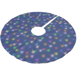 Modern Enkelt stjärngradient, färglöst galaxområde Julgransmatta Borstad Polyester