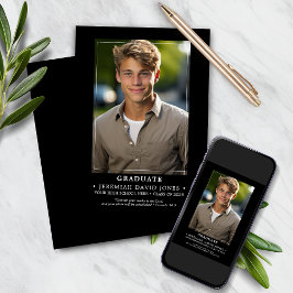 Modern, enkelt svart foto Studenten Meddelande