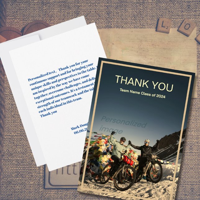 Modern, enkelt teamwork Photo - tackkort Tack Kort (Skapare uppladdad)