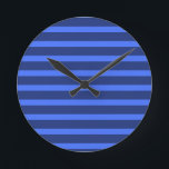 Modern, enkelt två ton Rand-marktunga blått Rund Klocka<br><div class="desc">Modern,  enkelt två Tone-Rand-block av marinblått Färg</div>