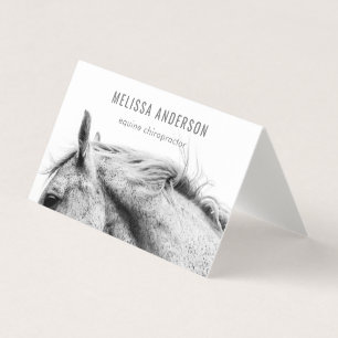 Modern equine Chiropractor Physioterapist Visitkort