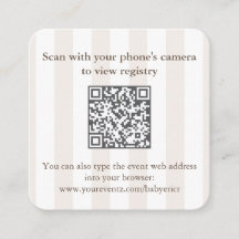 Modern Espresso Martini Bröllopsdusch QR Code RSVP