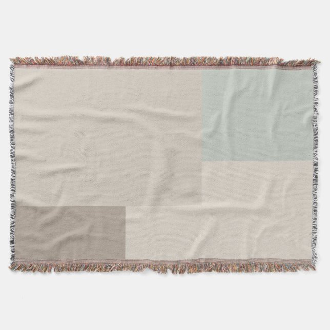 Modern Estetisk Abstrakt Färgbock Blanket Filt (Framsidan)