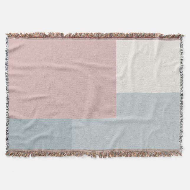 Modern Estetisk Abstrakt Färgbock Blanket Filt (Framsidan)