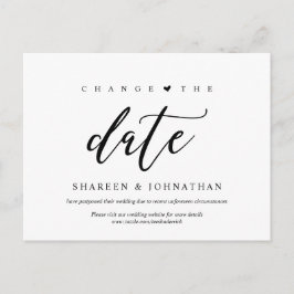 Modern estetisk, ändra datum, Party senarelagt Vykort