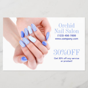 Modern Esthetician SPA Nagelsalong Prislistor Flygblad