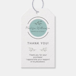 Modern Esthetician Stylist Spa Customer Tack Presentetikett