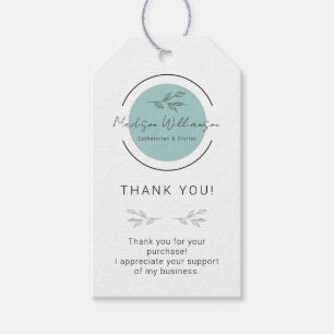Modern Esthetician Stylist Spa Customer Tack Presentetikett