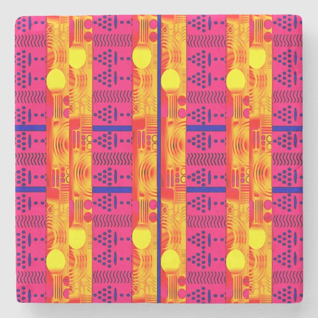 Modern Ethnic Geometric  Stenunderlägg (Framsidan)