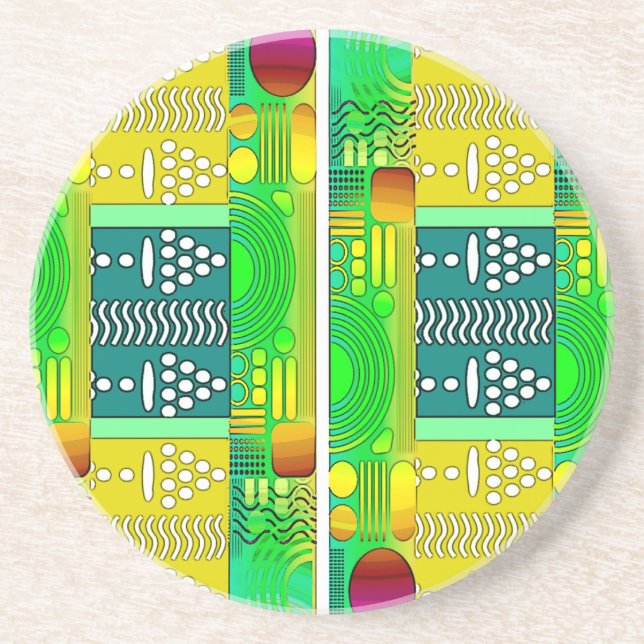 Modern Ethnic Geometric Underlägg (Framsidan)