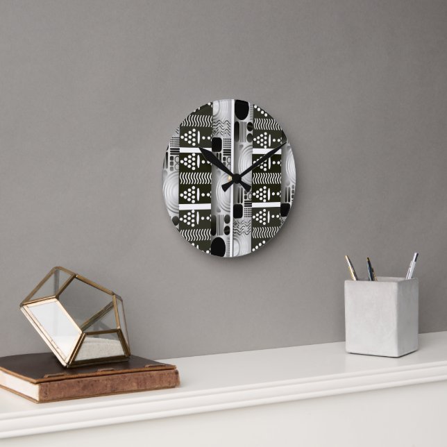 Modern Ethnic Wall Clock Rund Klocka (Kontor)