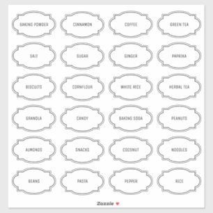 Modern etikett för anpassat köksfönster