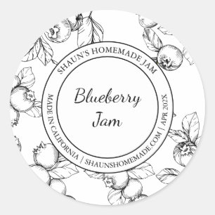 Modern etikett för Blueberry Sylt Sketch