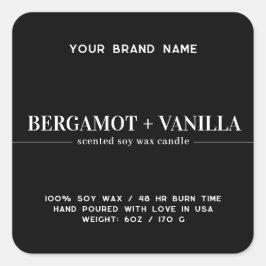 Modern etikett för enkel ljusmärkning