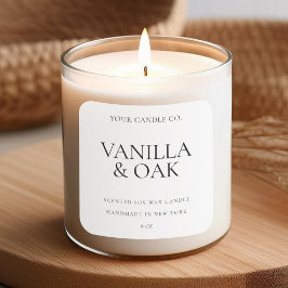 Modern etikett för minimalt ljus för Anpassningsba