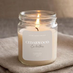 Modern etikett för minimalt ljus för Elegant